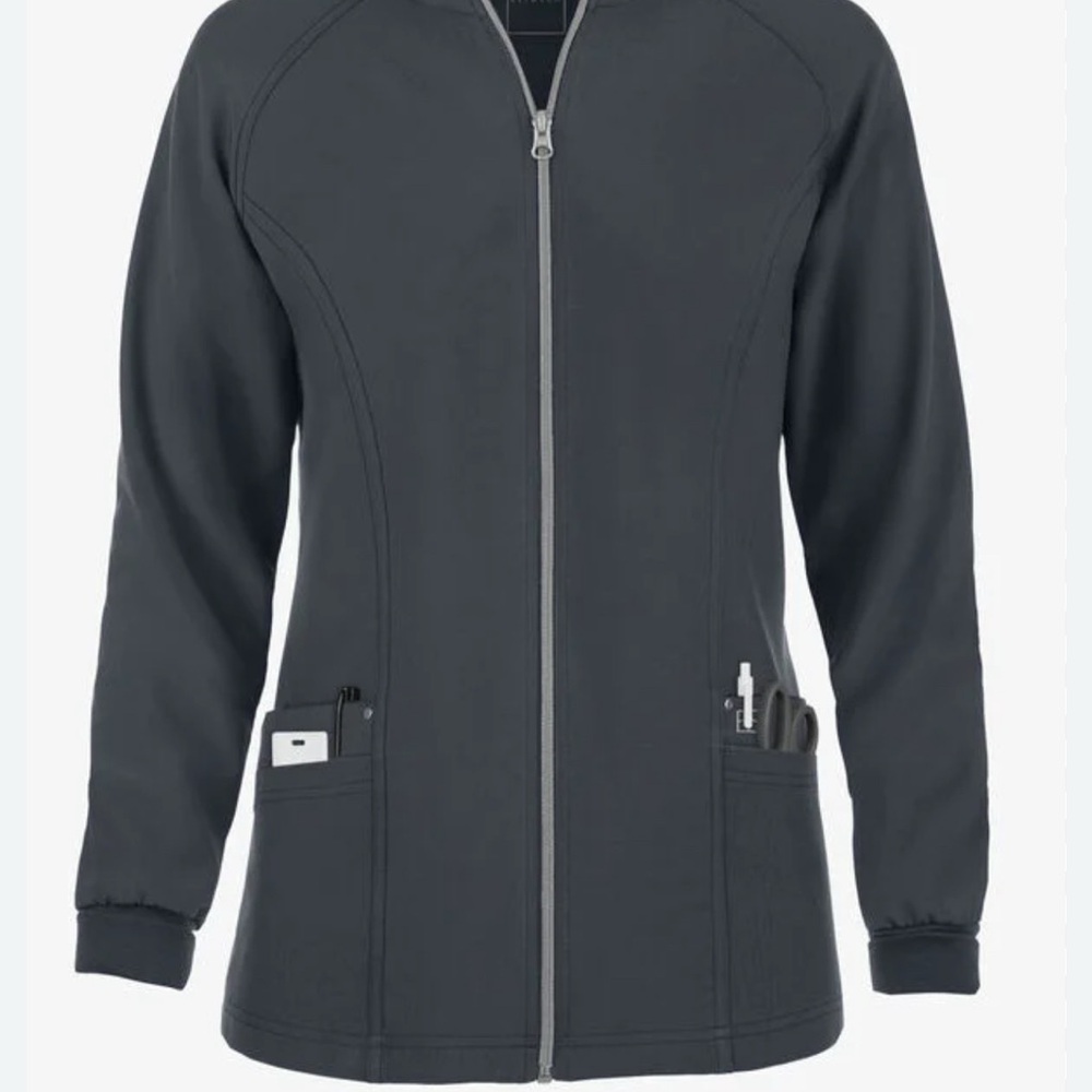 Easy Stretch Women's black scrub Jacket